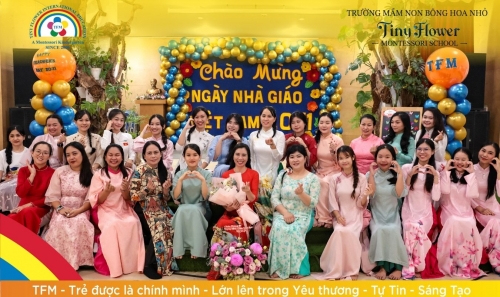 Nhìn lại những hình ảnh chào mừng Ngày Nhà Giáo Việt Nam 20/11 tại TFM Tiny Flower Montessori School