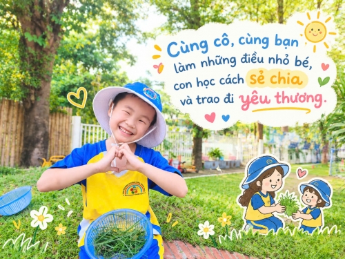 Montessori đôi khi bắt đầu từ một nhành cỏ