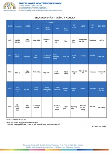 WEEKLY MENU 3.4 - 2026
