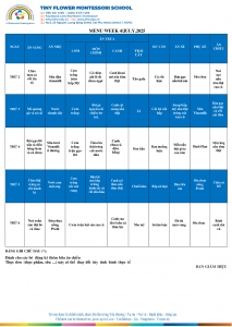 THỰC ĐƠN TUẦN 4.7 - 2025