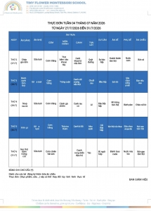 Weekly menu 4.7 - 2026