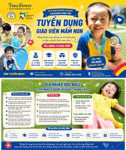 TUYỂN DỤNG VỊ TRÍ GIÁO VIÊN MẦM NON - HƯNG YÊN